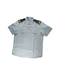 security Shirt H/s  Grey Stripes30